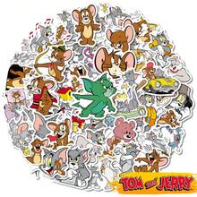 TOM AND JERRY. 50pcs Cartoon Stickers, Waterproof Cat And Mouse Anime Stickers, Suitable For Teenagers And Adults, Cute Anime Stickers, Can Be Used For Decorating Scrapbooks, Laptops, Guitars, Luggage, Classroom Rewards [Official Authorization] School Supplies - Multicolor - View 7