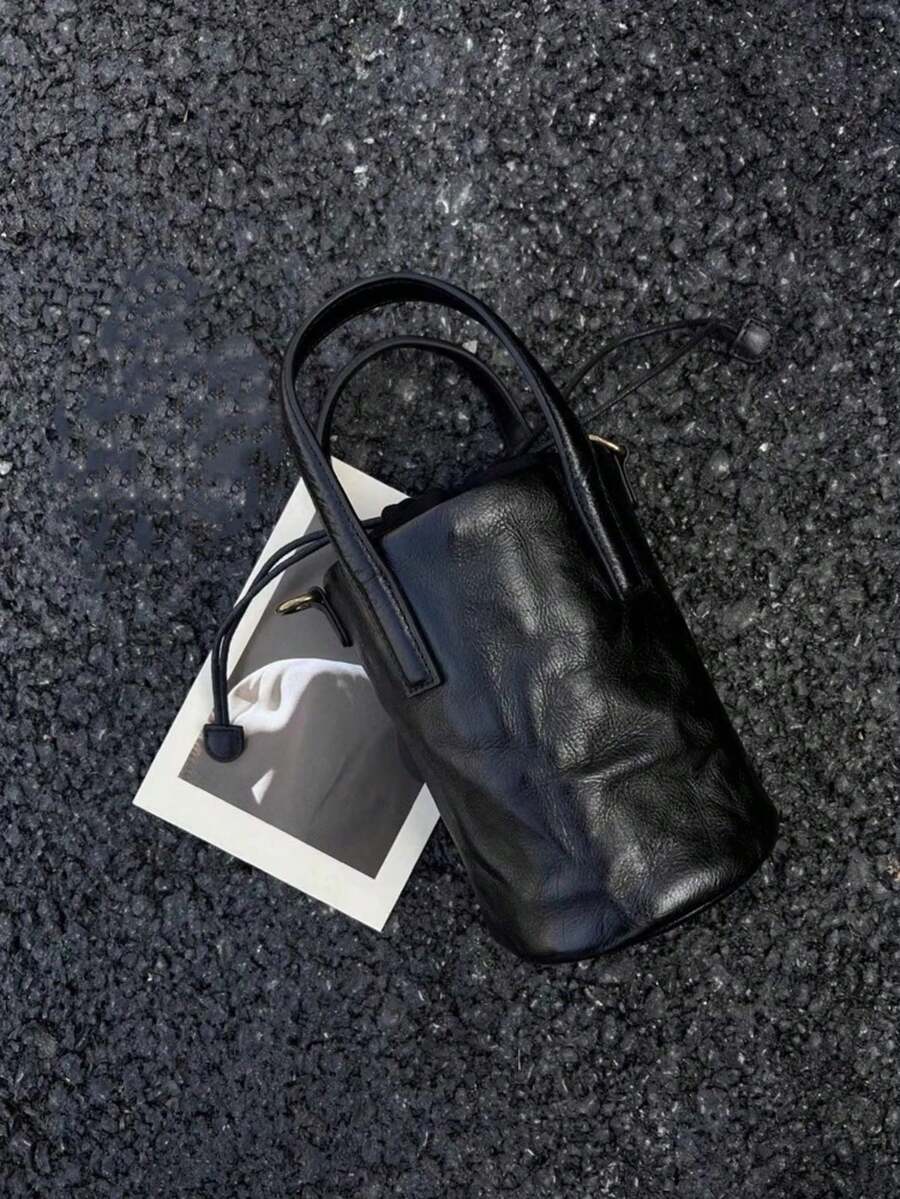 Women Top Handle Bags - Black - View 1