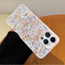 1 funda de teléfono de moda no incluye cordón ni soporte.. ‌ Funda para teléfono con un caprichoso diseño floral que presenta elementos de cuento de hadas y rosas, compatible con los modelos 17, 16, 15, 14, 13, 12 y 11 Pro, con protección a prueba de golpes. Regalo perfecto para familiares, amigos, cumpleaños y celebraciones de temporada. - Rosa - Ver 2