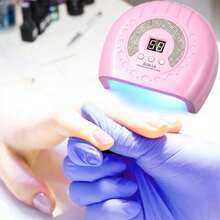 Nueva Actualización En 2026 De La Lámpara De Uñas Profesional Led, Secadora De Curado De Gel De Uñas Ultravioleta, Con Cronómetro Y Sensor De 3 Horas Para Secar Rápidamente Las Herramientas De Uñas - Rosa - Ver 1