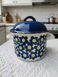 1pc Multi-Color Enamel Ceramic Pot, Soup Pot, Frying Pan, Stew Pot, Noodle Pot, Hot Pot, Seasoning Jar With Lid, Tea Canister, Large Storage Jar, Tea Jar, Cereal & Nut Jar, Oil Jar, Enamel Stew Pot With Lid, Steamer Bowl, Soup Bowl, Ramen Bowl, Lard Bowl, Condiment Cup