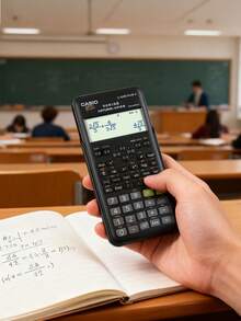 卡西欧学生计算器，适合学生和上班族使用 - 黑色 - 查看 6