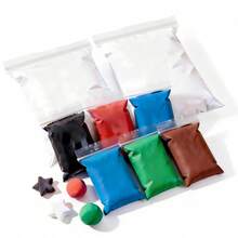 8 包造型黏土泡沫黏土 - 风干黏土超轻魔力黏土，送给男孩女孩的完美礼物（两包大号黏土和六包中号黏土） - 彩色 - 查看 8