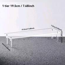 1 قطعة منظم مكياج من الأكريليك، رف عرض شفاف متعدد الطبقات، مناسب للعطور والمجوهرات ومستحضرات العناية بالبشرة والمستحضرات التجميلية، للحمام والغرفة والديكور المنزلي، هدية عيد الحب - شفاف - مشاهدة 12