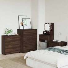 vidaXL Armoire de rangement Chêne Marron 80 x 31 x 81 cm - Tabac - Voir 6