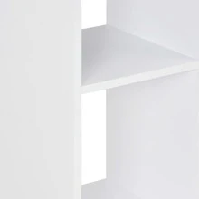 vidaXL Mesa de bar branco e beton 60x60x110 cm - Branco - Ver 5