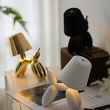 1pc Cute Dog Shaped LED Desk Lamp, 3 Color Temperatures Dimmable, Rechargeable, Bedroom Decor Gift - Puppy - View 5