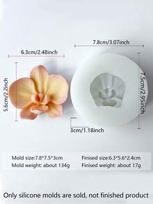 Multiple Orchid & Small Orchid Silicone Molds, Suitable For Making Candle Bouquets, Candle Molds, Monolithic Candle Molds, Heat-Resistant Silicone Molds For Holiday Gifts, Flexible And Easy To Clean, Can Be Used For DIY Scented Candles, Fragrance Stone Decorations, Resin Casting, And More. Versatile Molds Suitable For Holiday Decorations, Meditation, And Creating Atmospheric Home Decor. - White - View 12
