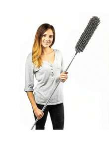 plumero extendible limpiador de polvo para el hogar - Gris - Ver 1