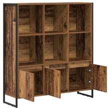 vidaXL 2-teiliges Bücherregal-Set, Antikholz, 99,5 x 30 x 108,5 cm - Braun - Übersicht 5