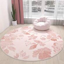 1 buc. Covor decorativ floral, covor moale din pluș pentru sufragerie, dormitor, decor pentru casă, lavabil - Multicolor - Vizualizare 1