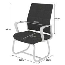 Minimalist Modern Office Chair – Metal Frame, Soft & Comfortable, Home & Office Use, Multiple Colors Available