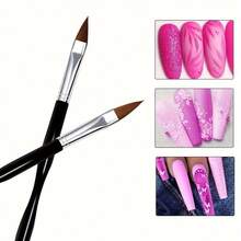 10 Pcs Nail Art Brush Set - Nail Art Design Tools, 3D Builder Nail Gel Brush- Acrylic Nail Drawing Pen- Nail Art Brush For Salon At Home Manicure - Multicolor - View 3