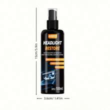 AVEEFLY Headlight Cleaner Spray Headlight Restoration Removes Haze, Oxidation & Yellowing In Minutes Restores Clarity To Foggy & Yellow Headlamp Works On Car, Truck, Motorcycle - 3.4oz/100ml - 1 Pcs - View 9