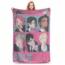Ivan Alien Stage Anime Manga Plush Blankets   Flannel Bedding Throws For Home Decor Warm Quality Bedspread(7).Jpg - 白色 - 查看 1
