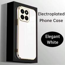 重型防震TPU软壳手机壳，奢华高端，防震，兼容三星Galaxy S26-S20、A02S-A07、A11-A17/A20-A70、Note 7/8/9/10/11/12/13/14/15/A5/A3/A2/A1/9/10/12/13C/14C/15C、荣耀MAGIC 5/6/7 LITE、HW、Reno等机型。 - 白色 - 查看 2