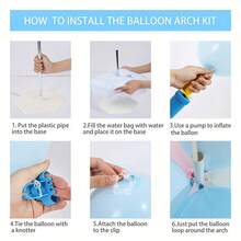 3 X 2.2m Adjustable Balloon Arch Stand, Balloon Arch Set With Water-Fillable Base, Sturdy And Flexible Balloon Arch Columns, Suitable For Wedding, Birthday, Baby Shower, Gender Reveal, Holiday Party Decoration, Anniversary, Events And Celebrations - Multicolor - View 7