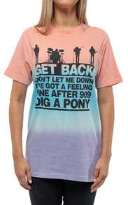 The Beatles Get Back Gradient Dye Wash Tee - Yellow - View 4