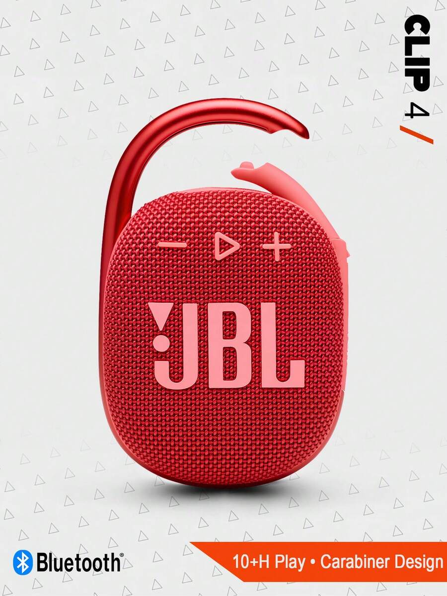 JBL Loa Bluetooth mini cầm tay Clip 4, chống nước và bụi IP67, thiết kế kẹp bền chắc, âm trầm mạnh mẽ, thời lượng pin dài, nhỏ gọn và dễ mang theo, thích hợp cho các hoạt động ngoài trời như đi bộ đường dài, cắm trại, đạp xe, du lịch biển và nhiều hơn nữa. - Đỏ - Xem 1