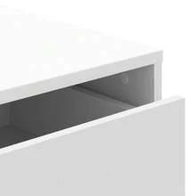 vidaXL Cômoda de ângulo branco 80x41x58 cm bois d'ingénierie - Branco - Ver 8