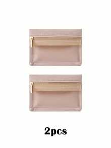 1/2pcs Travel Cosmetics Storage Bag, Large Capacity Handbag, Mini Jewelry Bag, Portable Makeup Bag With Handle, Multiple Compartments, Classified Storage For Cosmetics And Skincare Products, Jewelry Bag Can Store Necklaces, Rings, Earrings And Other Jewelry, Holiday Or Birthday Gifts, Valentine's Day Surprise Gifts, Women's Storage And Organization Bag, Travel Essentials, Student Dormitory Storage, Home Decoration Storage - Multicolor - View 15
