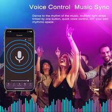 HBOWMDJIA 16ft-100ft Led Strip Lights For Room Decor, With 44-Key Remote And App Control, Change Color In Sync With Music, Timing Setting, Adjustable Brightness, Led Lights For Bedroom, Living Room, Game Rooms, Kitchen,TV Backlight, Halloween Party Decor, Christmas Gifts - 多色光 - 查看 4