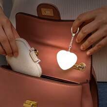 LED Bag Light, Touch Sensor, USB Rechargeable, Auto On/Off, Touch Sensor Night Light, Includes Type-C Charging Cable, Suitable For Cosmetic Bags, Handbags, Pets, Accessories And Decorations - Modern Design - White - View 3
