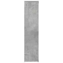 vidaXL Biblioteca cinza beton 50x25x106 cm Bois d'ingénierie - Cinza - Ver 5