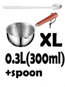 木柄带勺锅，适用于蜡烛制作、家居用品和蜡模材料，可用于DIY蜡烛和肥皂制作，也可作为蜡烛和珠宝制作的熔蜡锅（不含勺子） - 彩色 - 查看 22