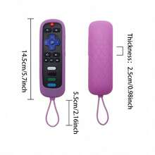 1pc Cute Cat Ear Silicone Remote Control Case | Anti-Scratch Protective Cover With Anti-Lost Lanyard, Easy-Press Buttons, Infrared Window Compatible, Universal Fit/Silicone Remote Control Cover For  TV Remote/ Simple Remote/ Voice Remote (Not With Headphone Jack) For School,Office,Household,Travel,Bag,Organizer,Storage - 彩色 - 查看 9