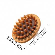 1/2pcs Wooden Massage Brush/Pad, This Powerful Massage Brush Is A Massage And Body Therapy Tool Used To Relieve Fatigue And Pain, Reduce Fat, Stimulate Lymph And Blood Circulation, And Clean Dead Skin - Multicolor - View 8