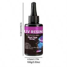 25克/60克/100克/200克/500克低粘度树脂套装 - 超透明、坚硬、稀薄、无异味 - 适用于珠宝制作、DIY工艺品、吊坠、耳环、项链、钥匙扣 - 快速强力粘合剂（无需混合配方）