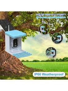 Intelligent Solar Bird Feeder With 5 Million Pixel Automatic Shooting And 10,000 Types Of Bird Recognition. A Must-Have Tool For Bird Watching. - 1.5L - View 5