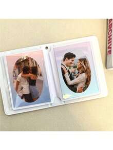 A 3-Inch Instant Camera Mini Photo Album With A Fresh Four-Leaf Clover Heart-Shaped Cow Pattern - Multicolor - View 3