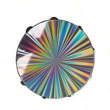 1个6/8/10英寸手持铃鼓，单排铃铛伴奏奥尔夫打击乐器，适用于KTV、派对气氛营造、节日礼物（不含鼓槌），铃鼓，鼓槌，鼓槌 - 彩色 - 查看 11