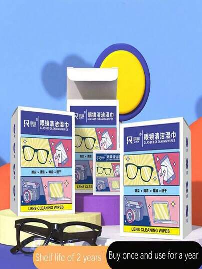 Toallitas húmedas para limpiar lentes, paño de limpieza de pantalla de secado rápido, toallitas para limpiar gafas, solución de limpieza de lentes, adecuado para viajes, al aire libre, deportes, oficina, escuela, cinturón y talla grande