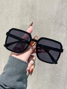 一副豹纹波西米亚风PC（聚碳酸酯）眼镜，时尚百搭 - 彩色 - 查看 6