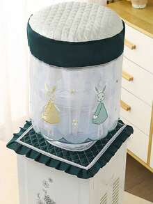 2pcs Lace Water Dispenser Cover, Dust-Proof Water Cooler Bottle Jacket, Home Water Bucket Cover, Living Room Water Dispenser Dust Cover - Multicolor - View 6
