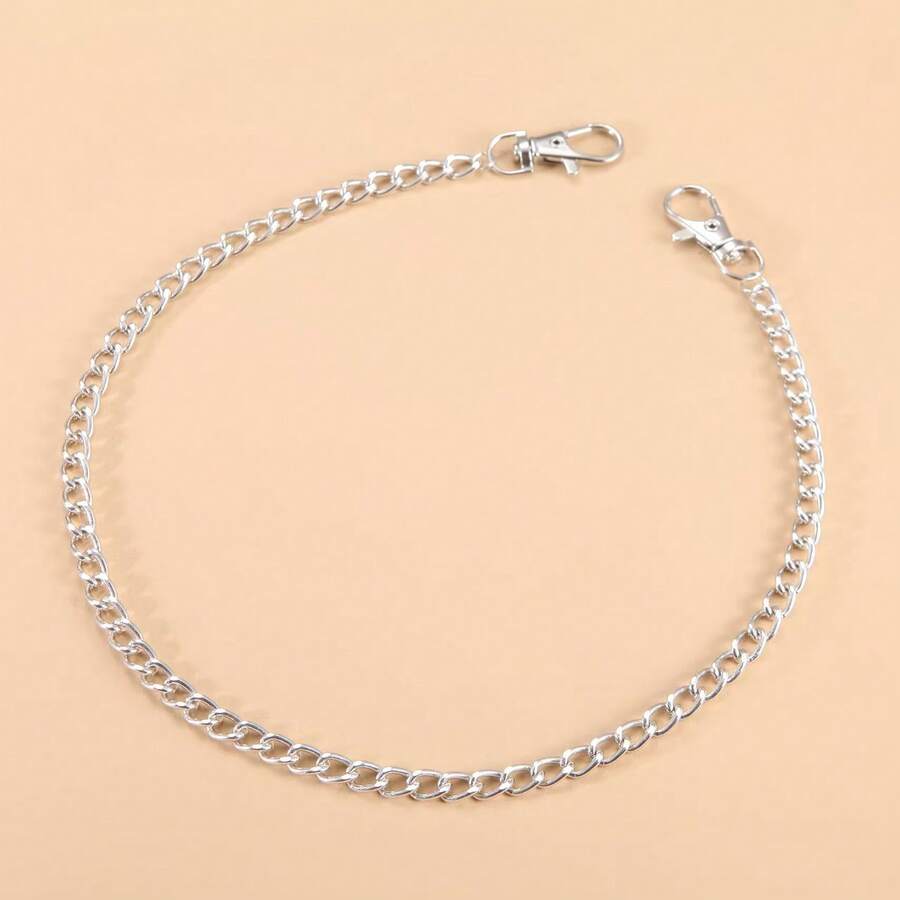 New Thorn Chain Hip Hop Punk Titanium Steel Cuban Link Men's Waist Chain, Jeans Accessory - Silver Single Chain - View 1