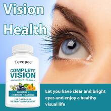 Vision Health Formula Capsules, Suitable For Both Men And Women, Containing Vitamins C And E, Zinc, Bilberry, Calendula, And Eyebright Extracts-Providing Comprehensive Protection For Vision Health-120 Capsules. - 1瓶 - 查看 5