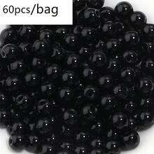 60pcs/Pack 8mm Glass Round Beads With Super Many Colors To Choose From, Handmade Necklace Bracelet Jewelry Making Accessories - Monochrome Glass Beads - View 18