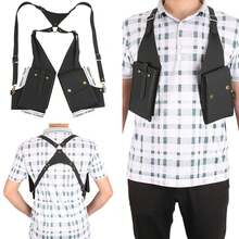 Portable Leather/Nylon Underarm Wallet Anti-Theft Hidden Holster For Phone Men Secret Agent Double Shoulder Wallet Bag Case - A1 PU Leather Blue - View 1