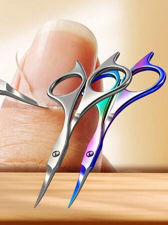 ANDVICTORY 1件装弧形老茧修剪器，精密修甲剪，不锈钢指甲钳，用于角质层护理，指甲剪，女士