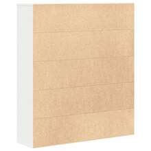 vidaXL Bibliothèque blanc 89x24x101,5 cm ingénierie du bois - Blanc - Voir 6