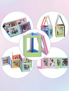 5-20个3英寸磁吸式相框迷你亚克力磁性相框透明亚克力卡片展示架 - 彩色 - 查看 6