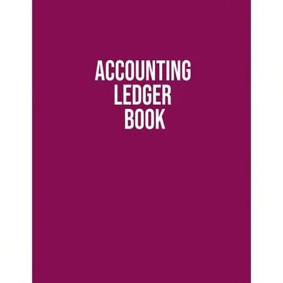 Accounting Ledger Book: Bookkeeping, Recording Transactions, Balance Checkbook, Income And Expenses Tracker, Purple Cover