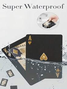 Waterproof Playing Cards With Box Flexible Poker Cards Classic Magic Tricks Tool Cool Design Great For Magic Entertainment Parties Games Gifting And Celebrations For Men And Women Creative Card Poker Series Funny Gifts - Multicolor - View 7