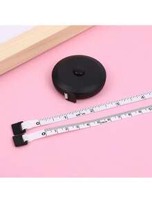 2卷可伸缩人体测量卷尺，60英寸（150厘米）- 英寸/厘米双刻度，带锁定销和按钮回缩功能，圆形设计，用于测量腰围、胸围和臀围，人体测量工具，符合人体工程学设计，经久耐用。