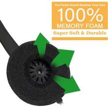 耳机耳垫，耳罩替换装，适用于 Blackwire C320 3210 3220 3320 HW251N HW261N HW510 Jabra Biz 1500 GN2000 PRO 920 9450（10 个装） - 黑色 - 查看 8