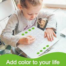 1400 PCS Green Dot Stickers Round Coding Labels Circle Polka Dots For Office, Classroom, Papers Etc - Green/1400pcs - View 4